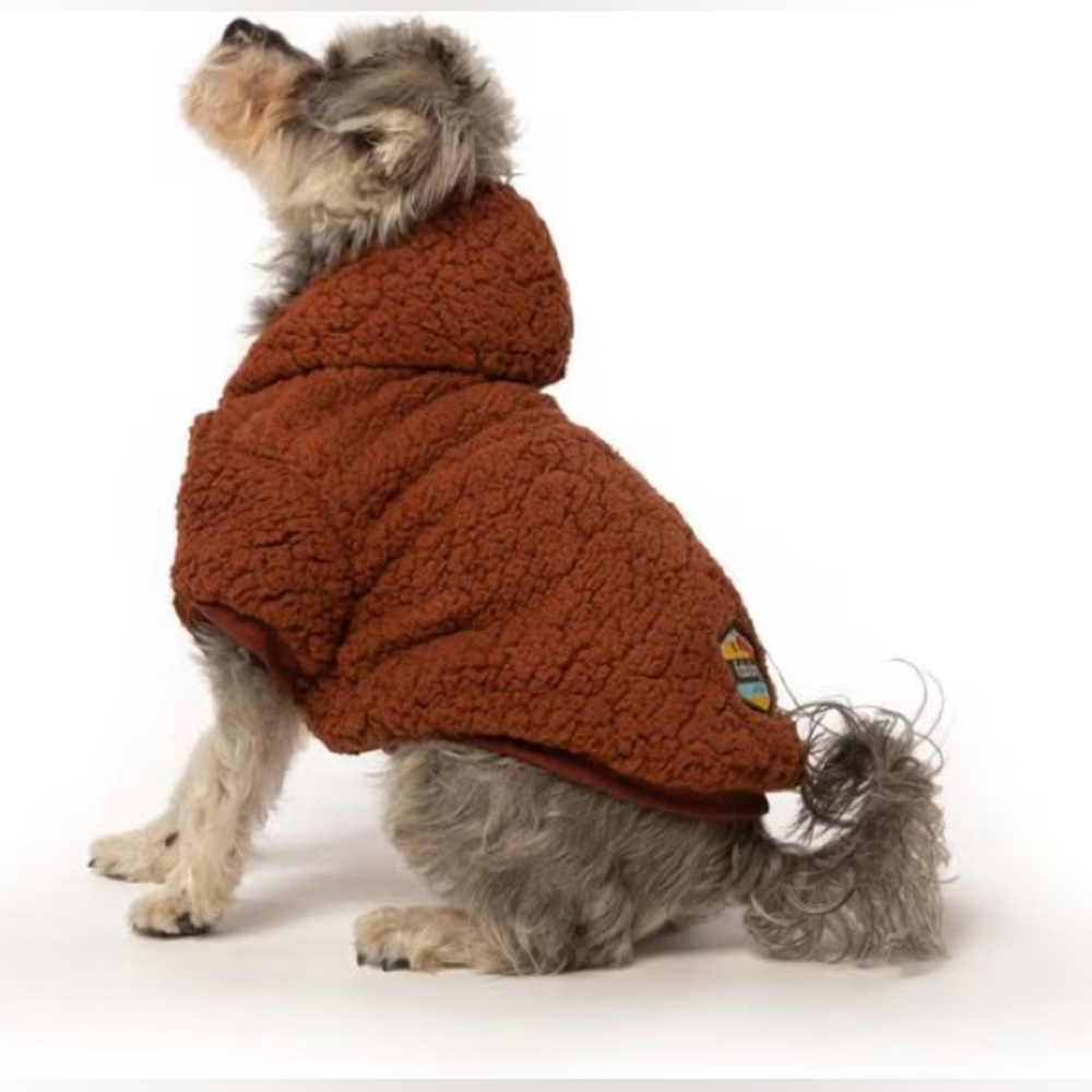 Fabdog Sherpa Hoodie in Rust 20”